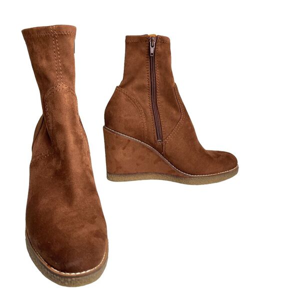 Zodiac Ilana Booties Ankle Boots Shoes Womens Size US 9.5 EU 39.5 Brown - Picture 6 of 16